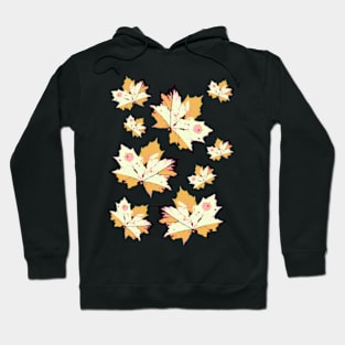 Mustard Autumn leaves Hoodie